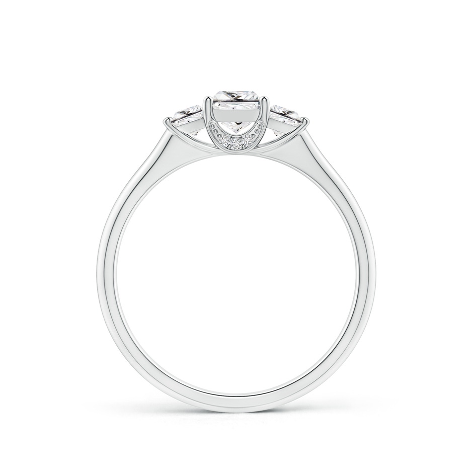 4.1mm HSI2 Classic Princess-Cut Diamond Engagement Ring in White Gold Side-1