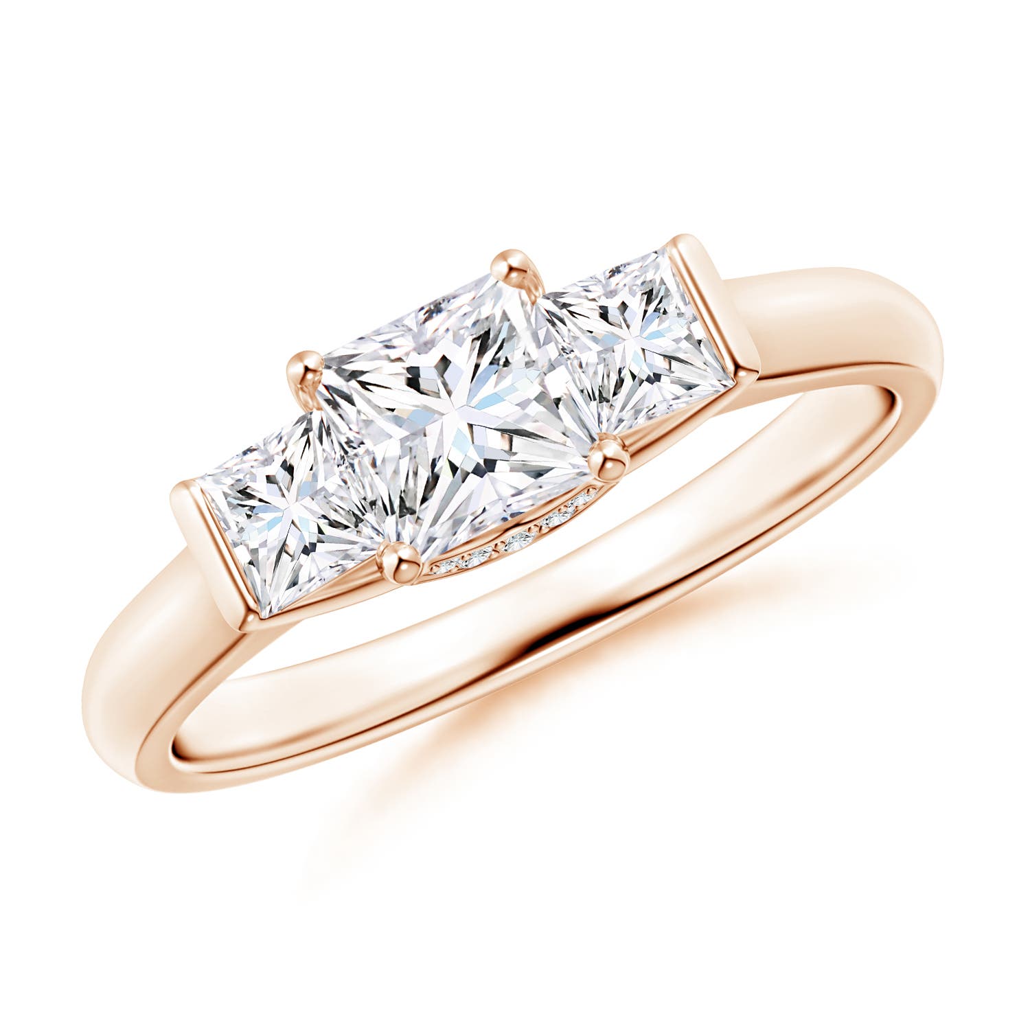 G, VS2 / 0.93 CT / 14 KT Rose Gold