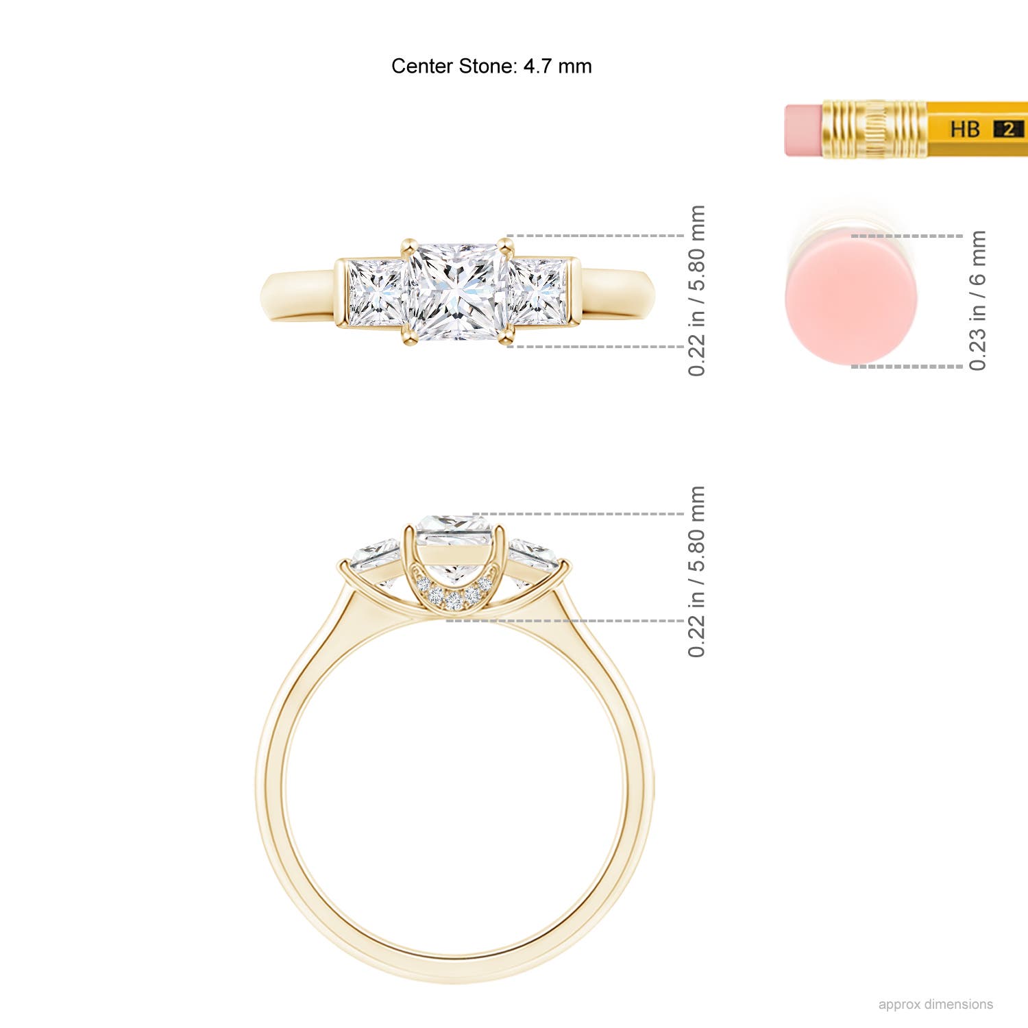 G, VS2 / 0.93 CT / 14 KT Yellow Gold