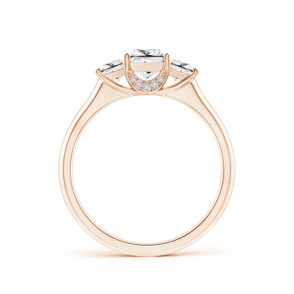 4.7mm HSI2 Classic Princess-Cut Diamond Engagement Ring in Rose Gold side-1