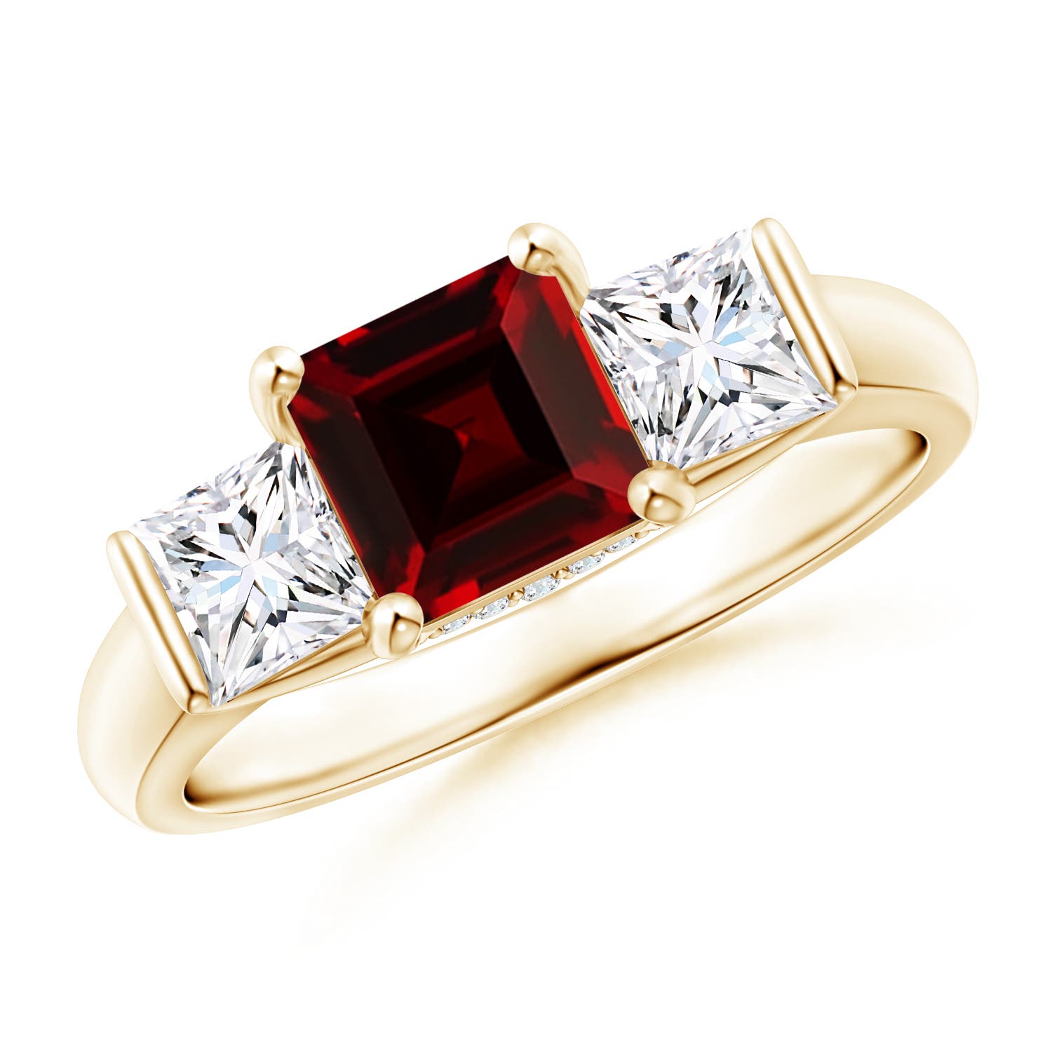 AAAA - Garnet / 2.19 CT / 14 KT Yellow Gold