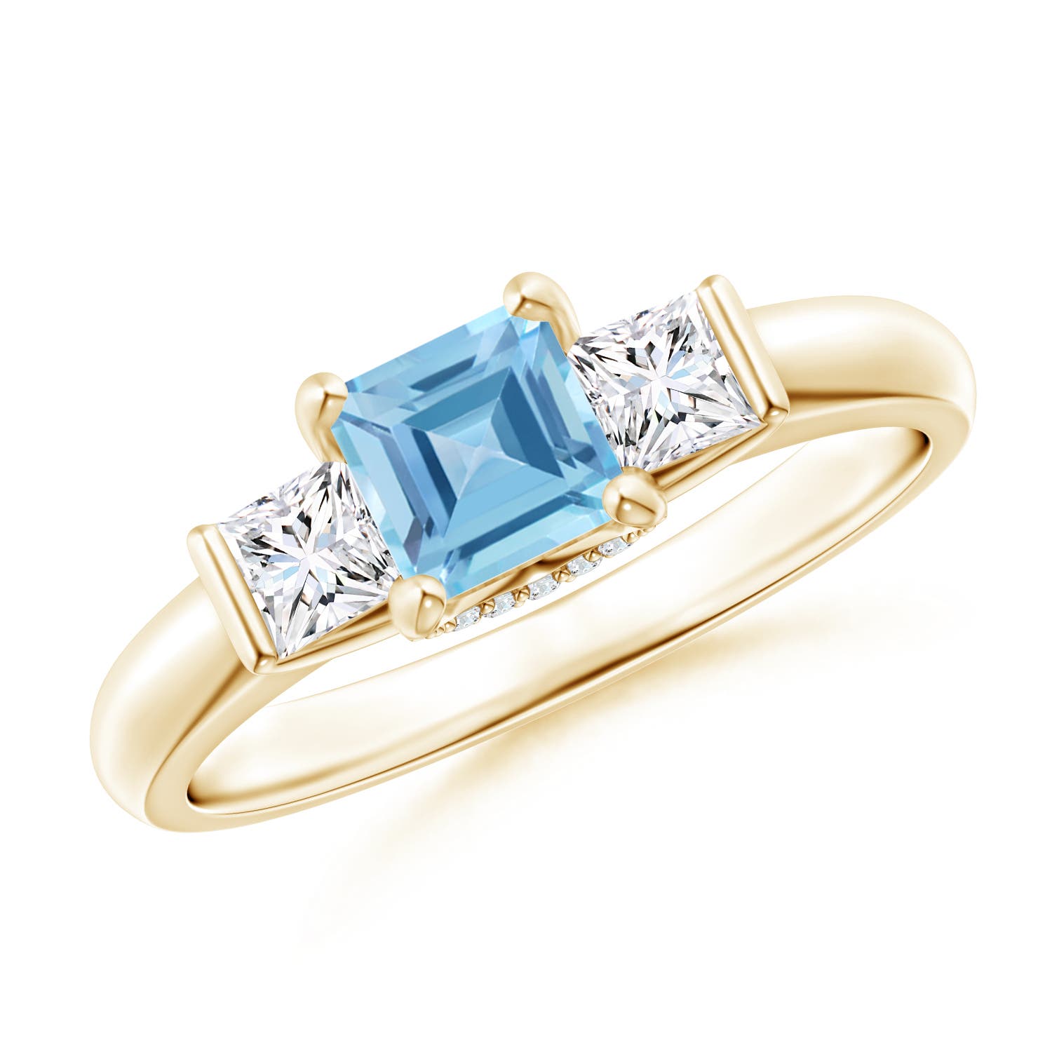 A - Swiss Blue Topaz / 1.12 CT / 14 KT Yellow Gold