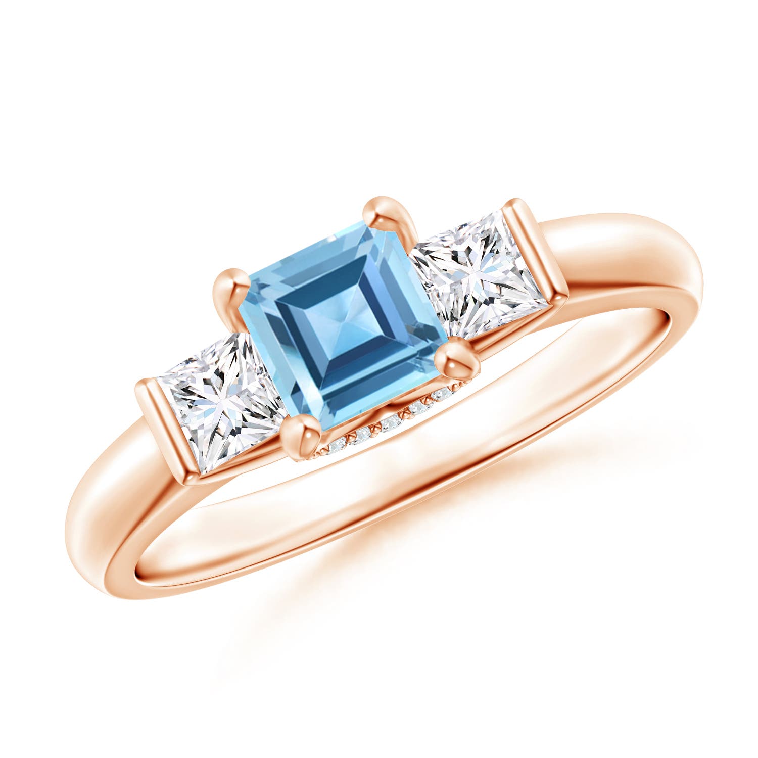 AA - Swiss Blue Topaz / 1.12 CT / 14 KT Rose Gold