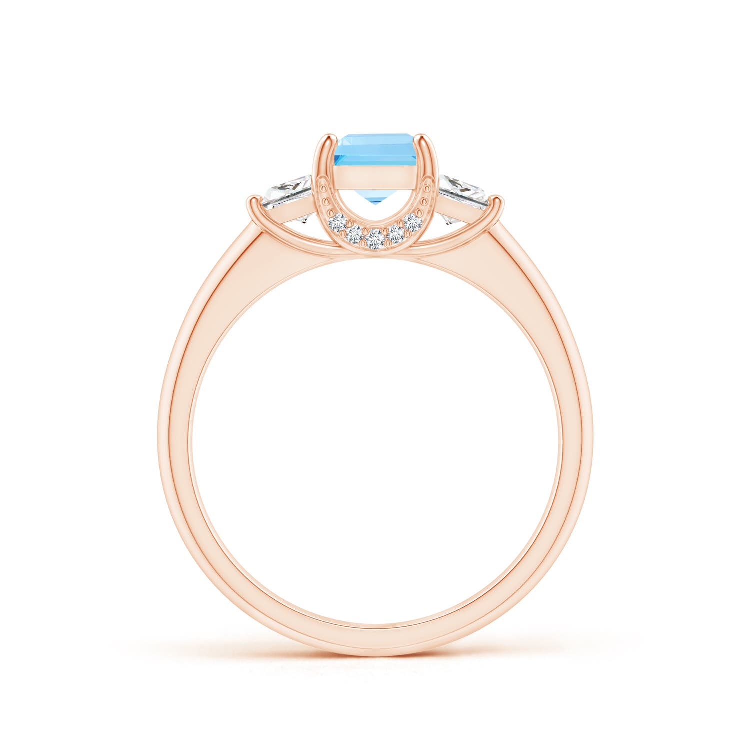 AA - Swiss Blue Topaz / 1.12 CT / 14 KT Rose Gold