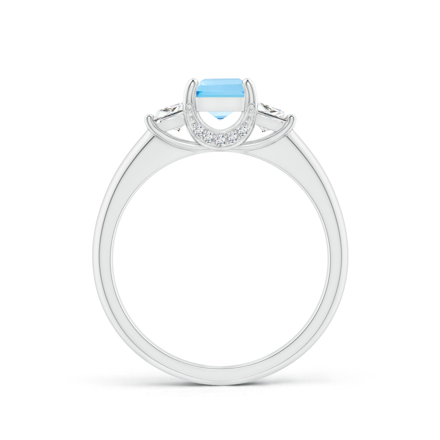 AA - Swiss Blue Topaz / 1.12 CT / 14 KT White Gold