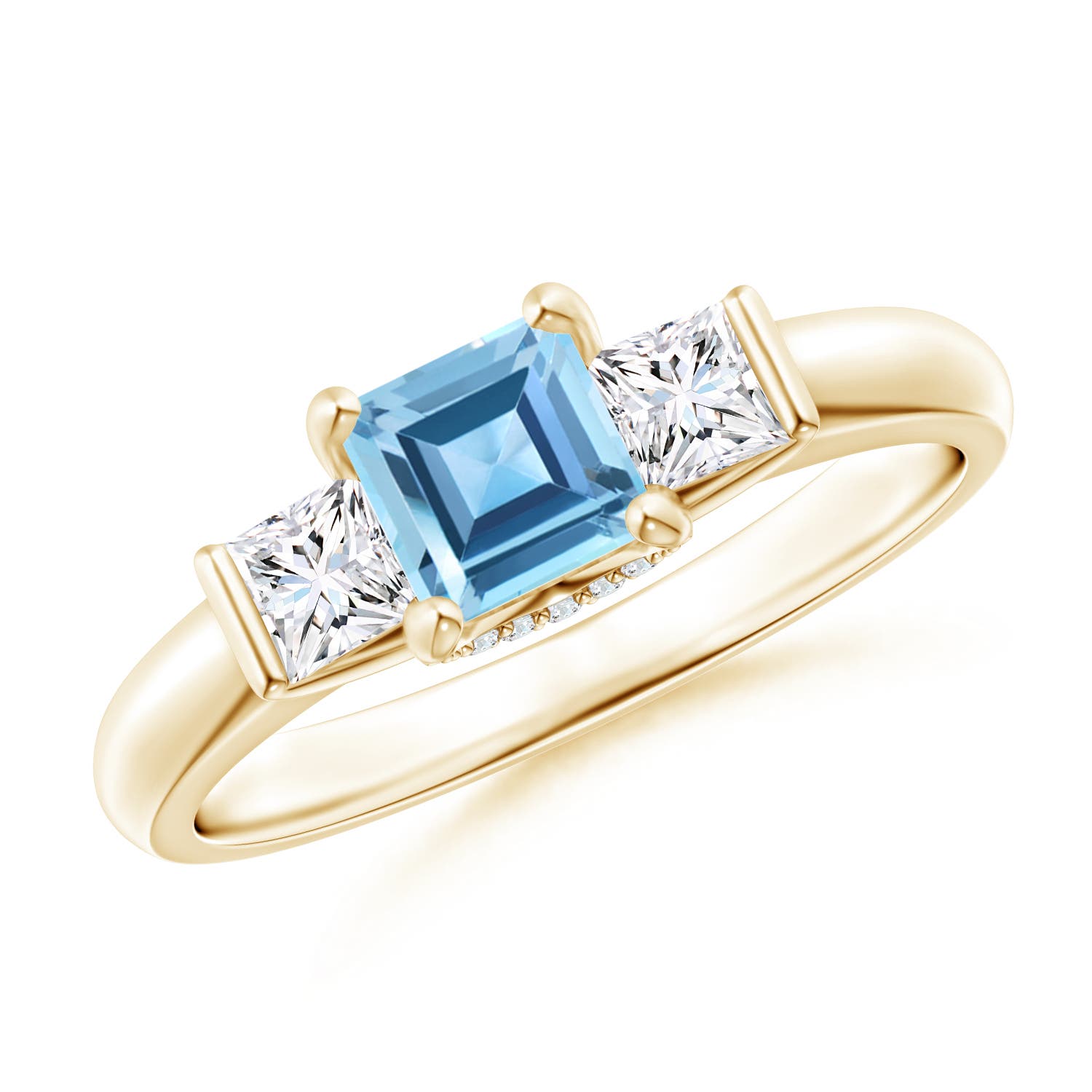 AA - Swiss Blue Topaz / 1.12 CT / 14 KT Yellow Gold