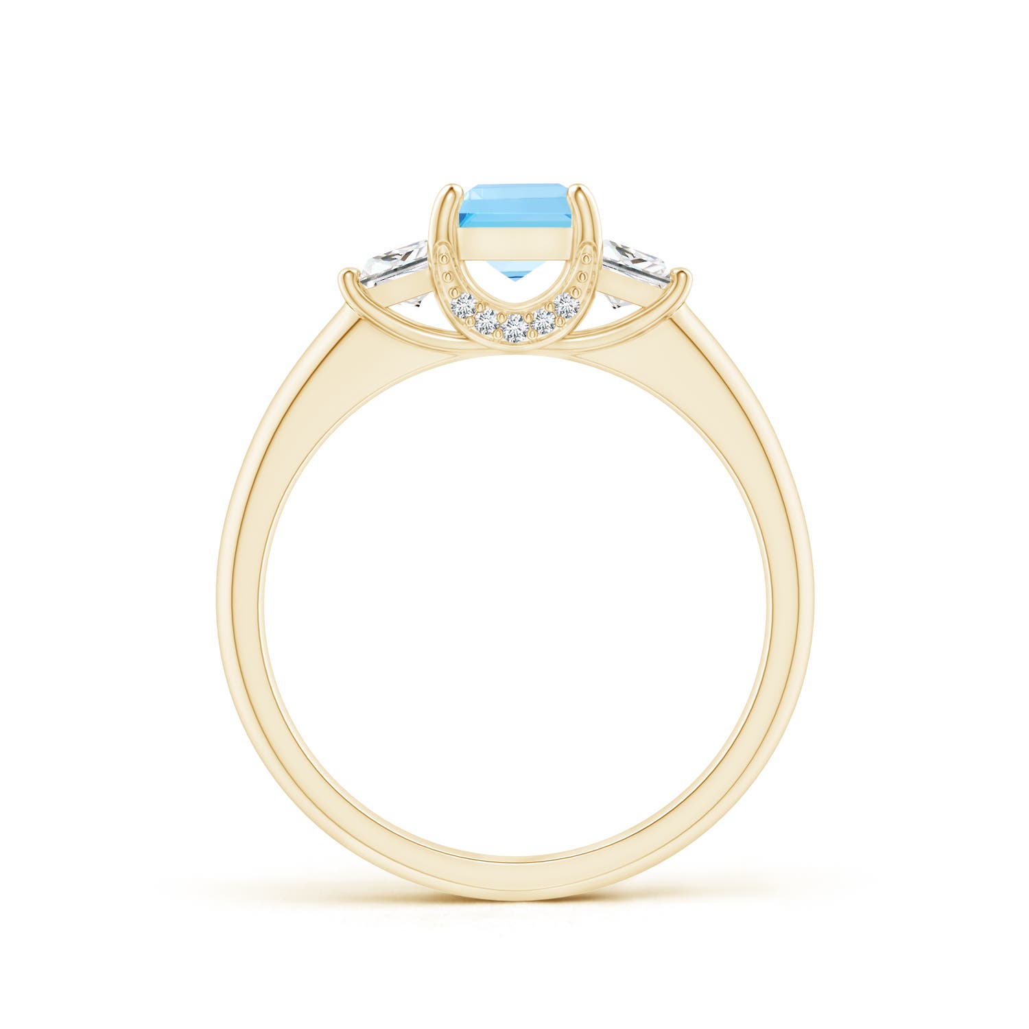 AA - Swiss Blue Topaz / 1.12 CT / 14 KT Yellow Gold