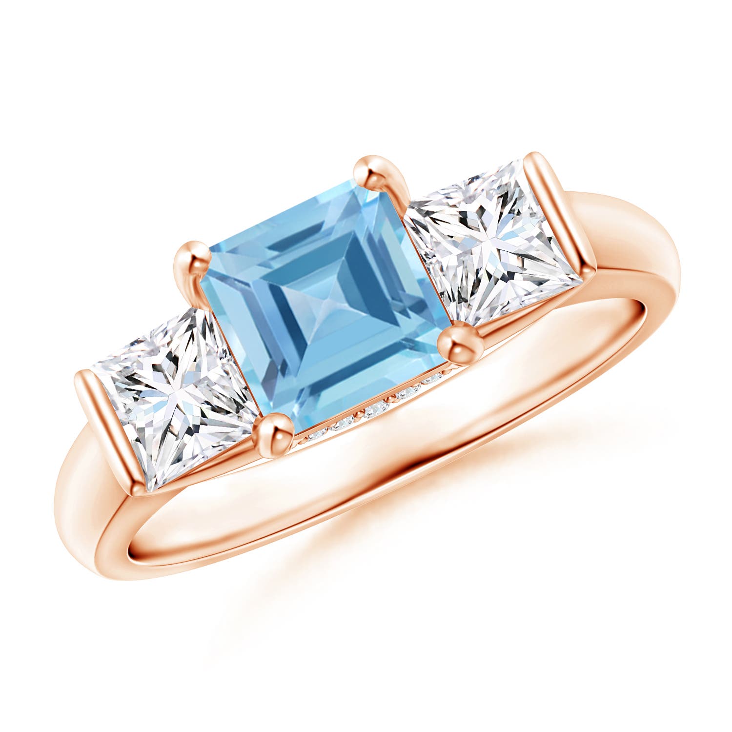 A - Swiss Blue Topaz / 2.14 CT / 14 KT Rose Gold