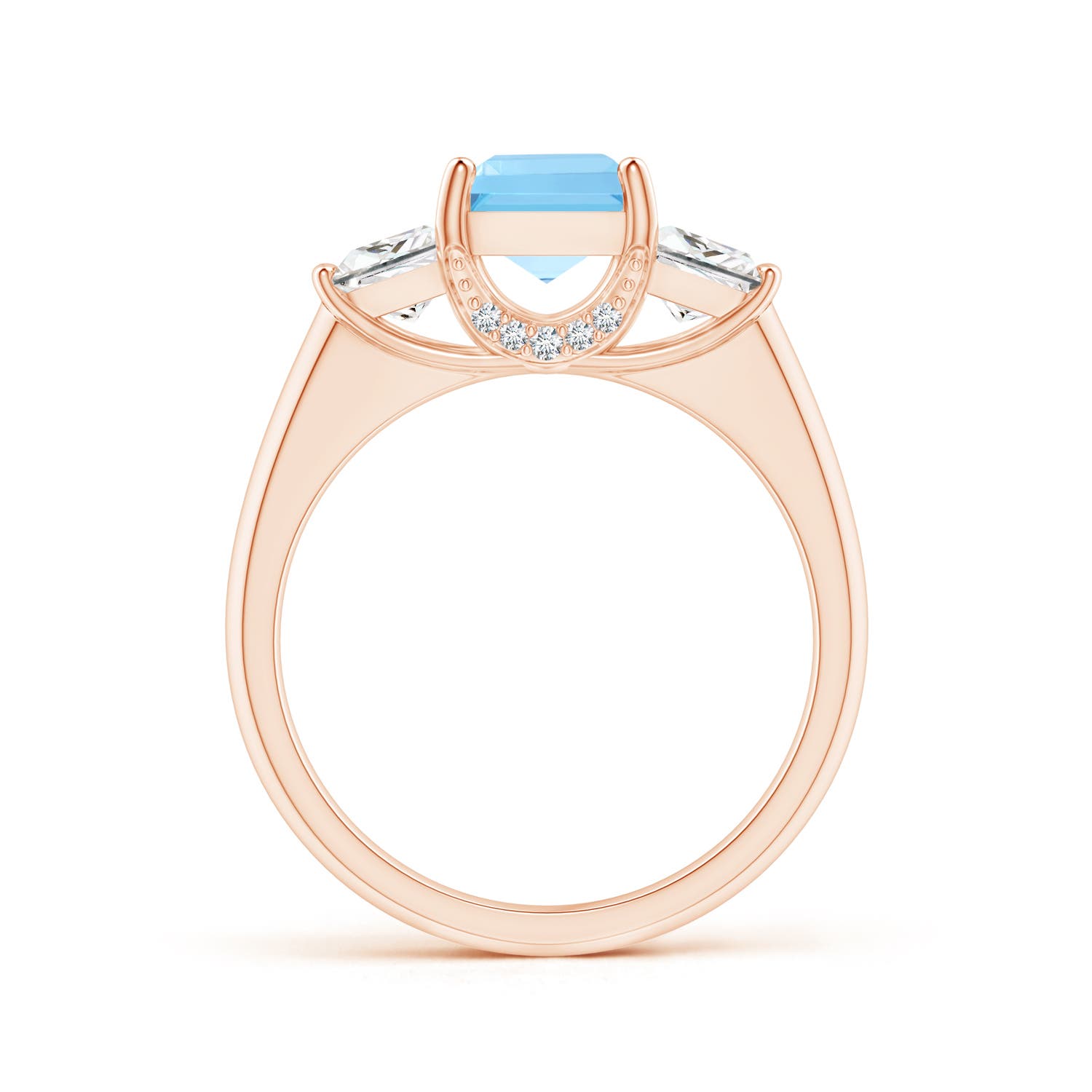 A - Swiss Blue Topaz / 2.14 CT / 14 KT Rose Gold