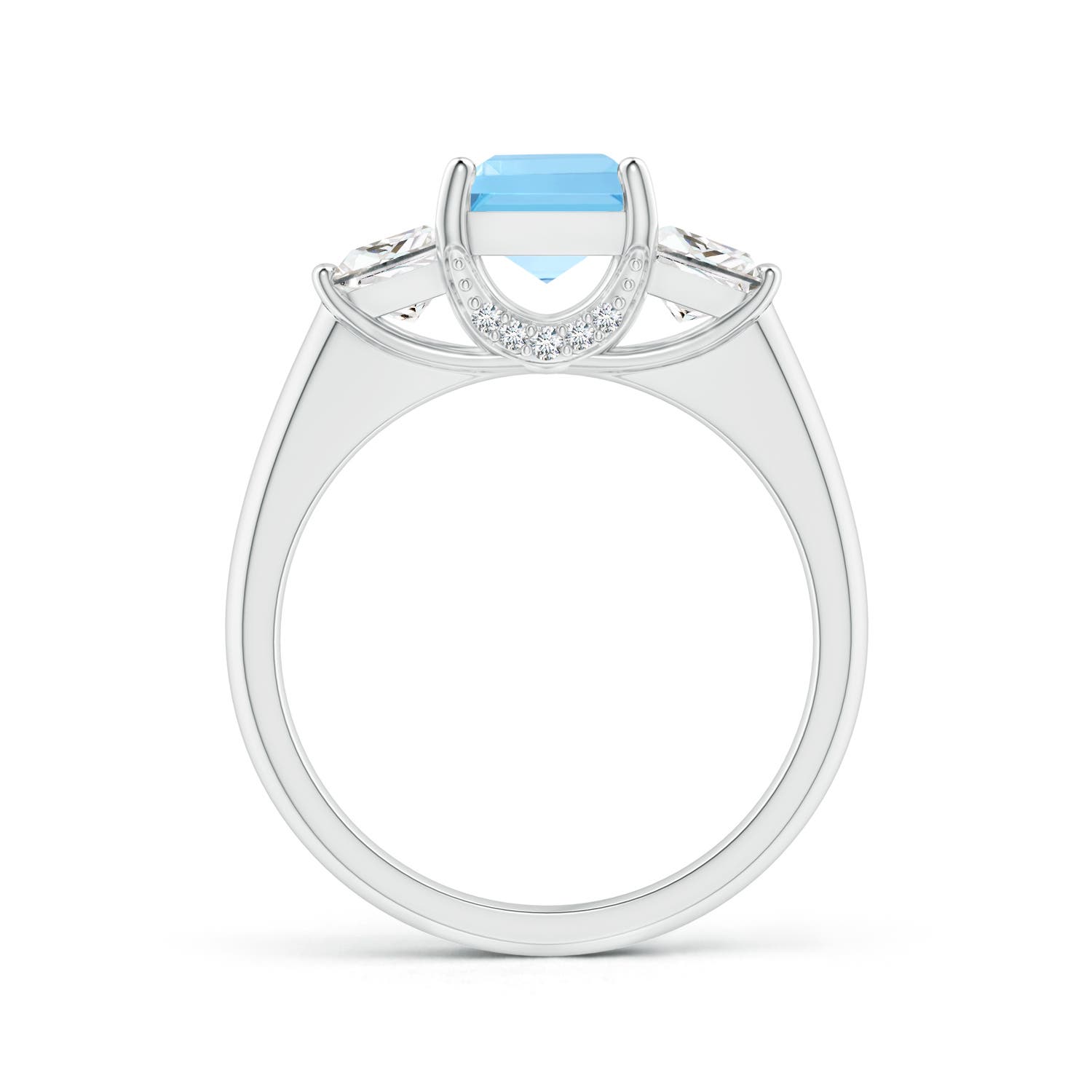 A - Swiss Blue Topaz / 2.14 CT / 14 KT White Gold