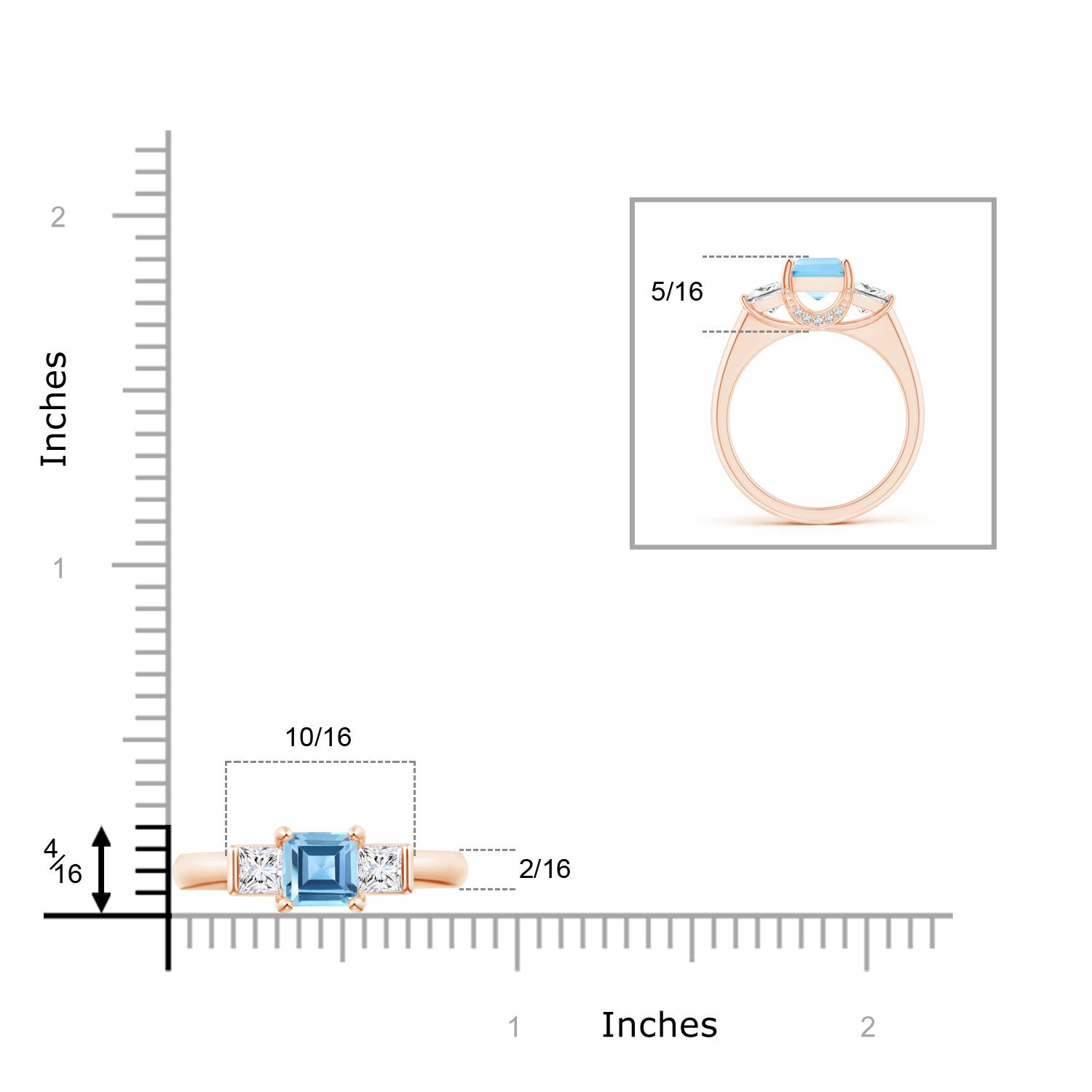 AA - Swiss Blue Topaz / 2.14 CT / 14 KT Rose Gold