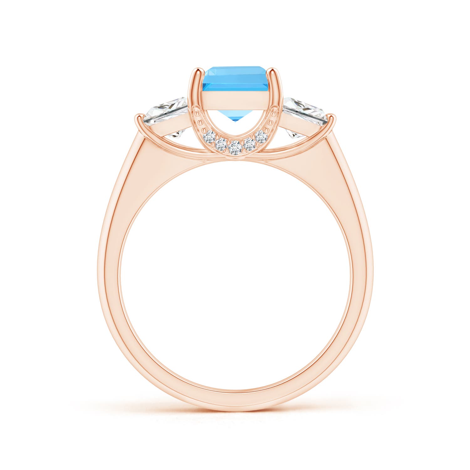 AAA - Swiss Blue Topaz / 2.14 CT / 14 KT Rose Gold