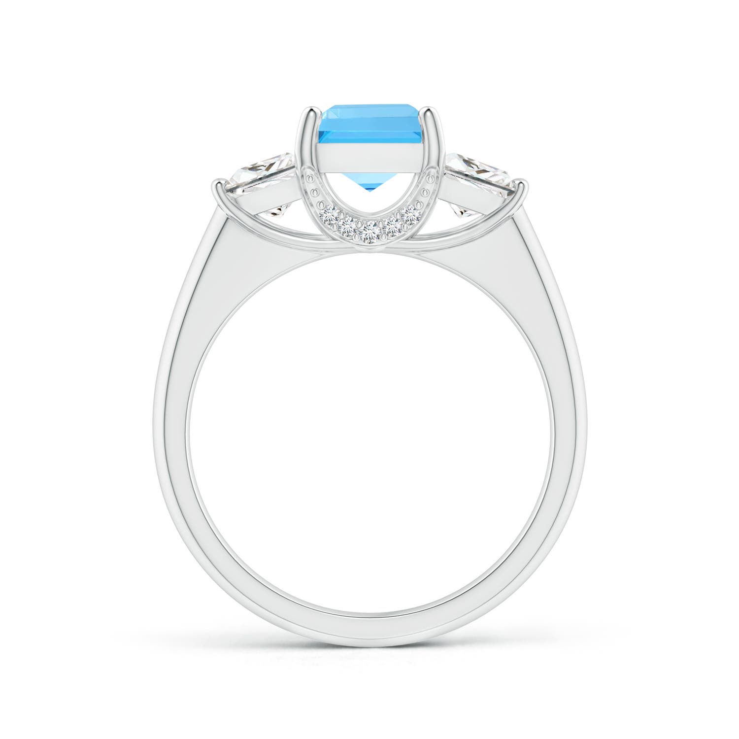 AAA - Swiss Blue Topaz / 2.14 CT / 14 KT White Gold