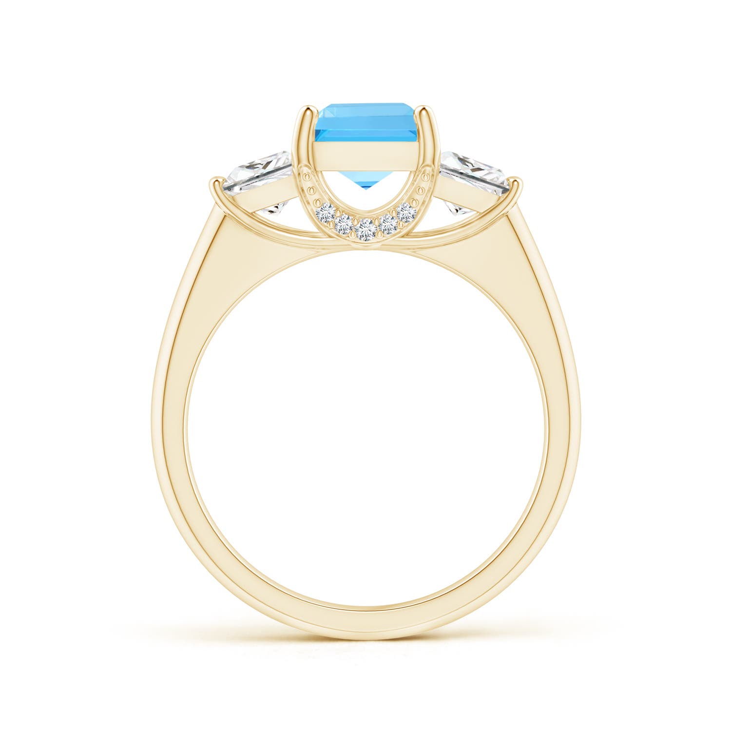 AAA - Swiss Blue Topaz / 2.14 CT / 14 KT Yellow Gold