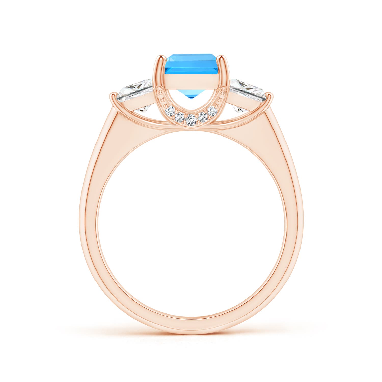 AAAA - Swiss Blue Topaz / 2.14 CT / 14 KT Rose Gold