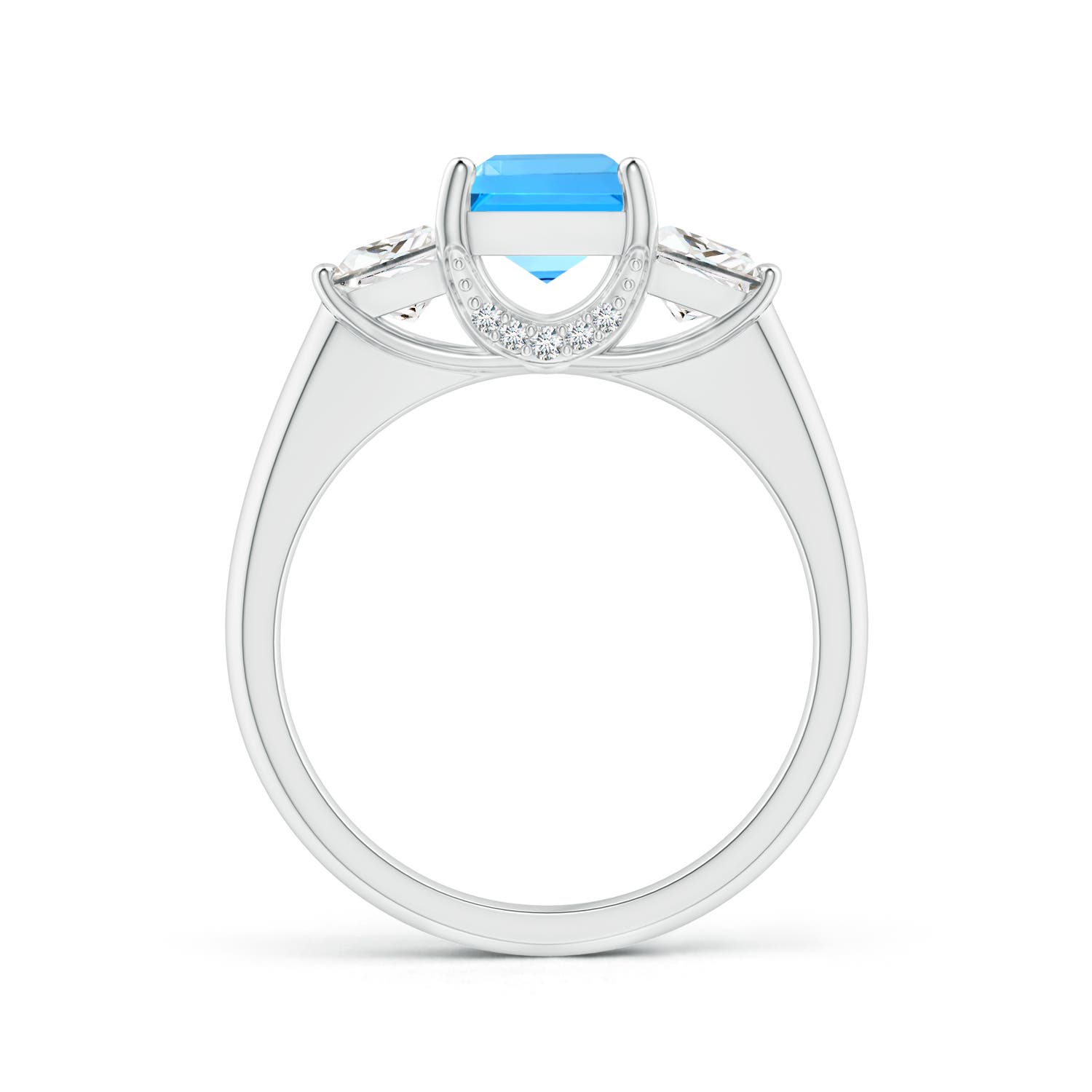 AAAA - Swiss Blue Topaz / 2.14 CT / 14 KT White Gold