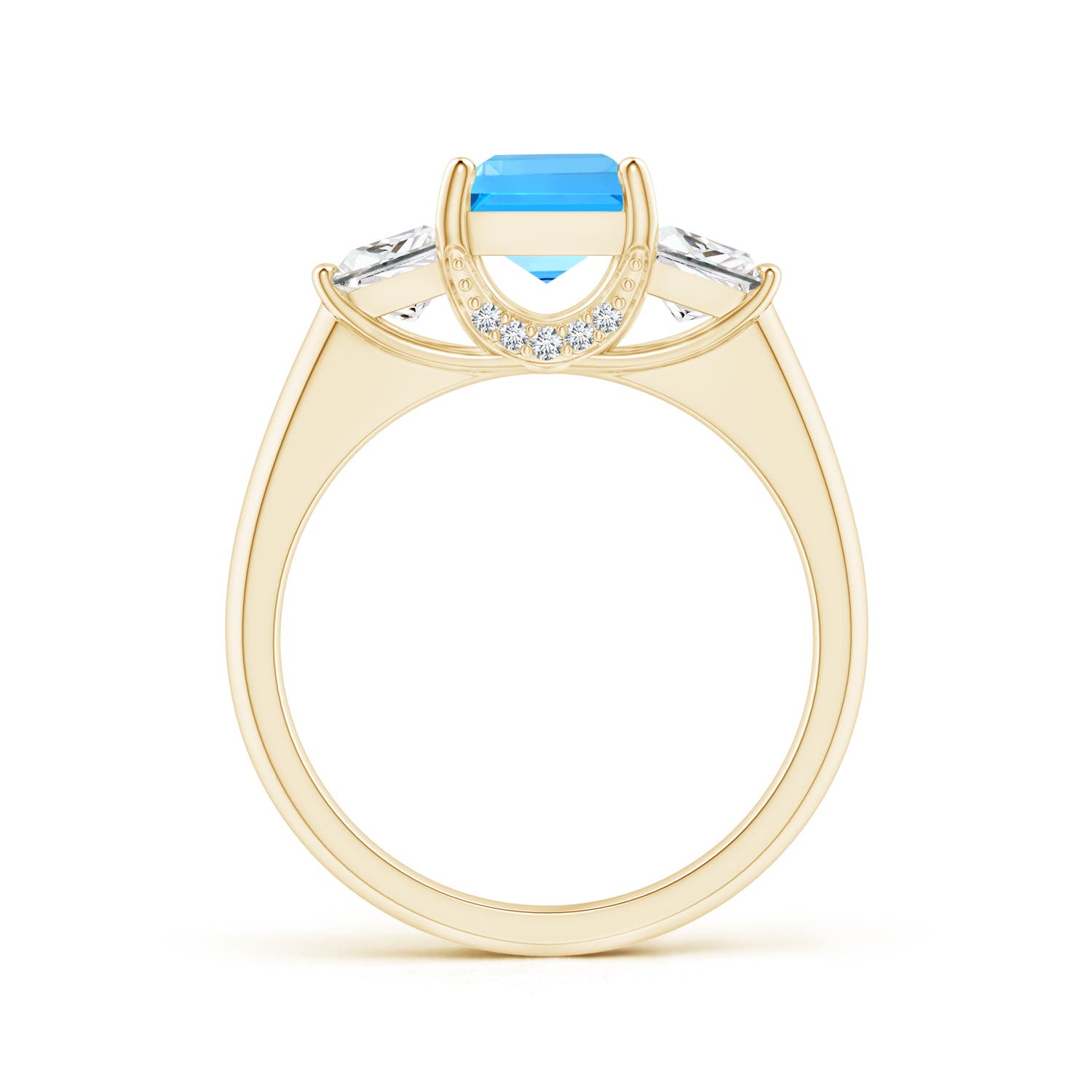 AAAA - Swiss Blue Topaz / 2.14 CT / 14 KT Yellow Gold