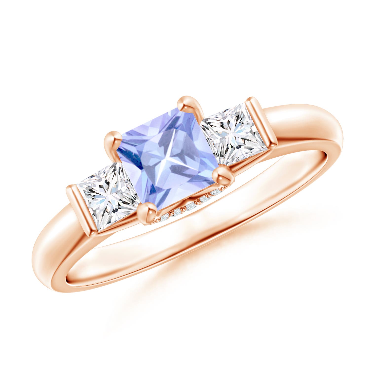 A - Tanzanite / 1.12 CT / 14 KT Rose Gold