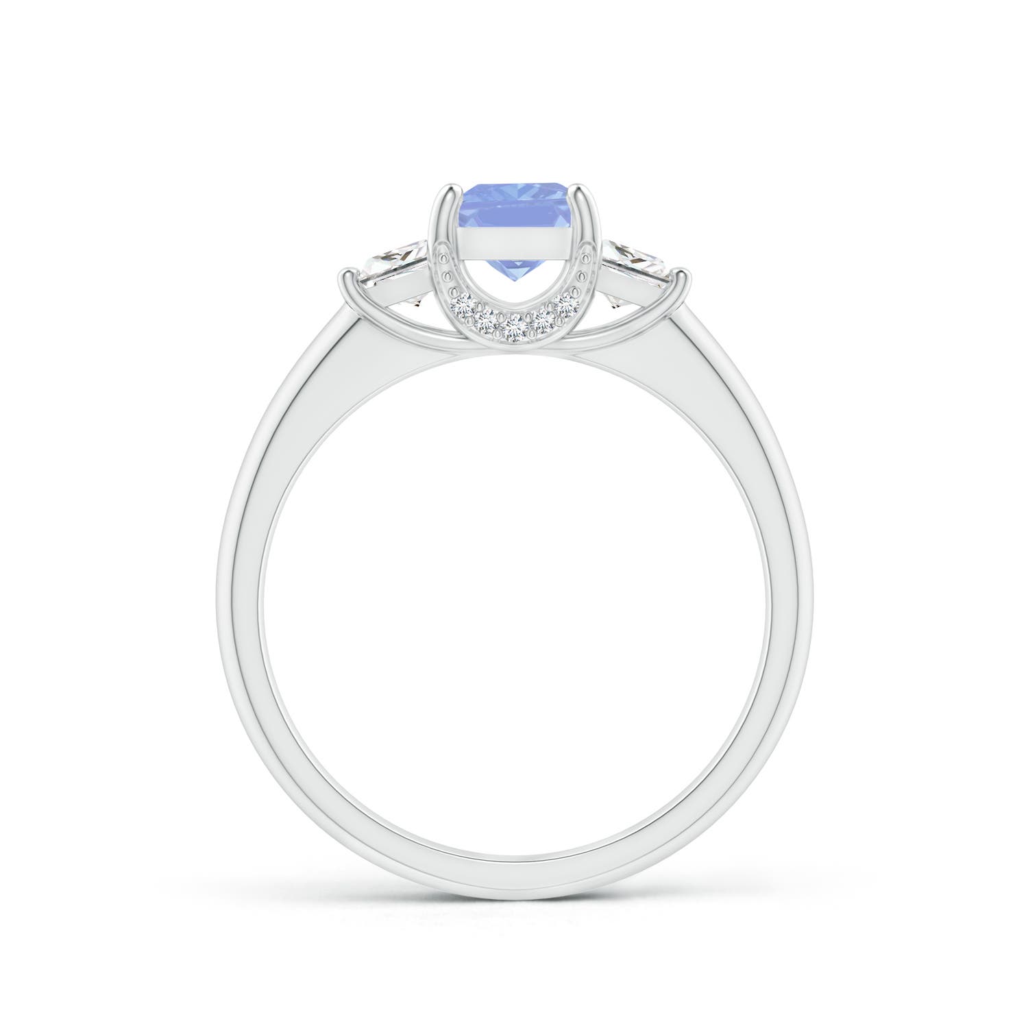 A - Tanzanite / 1.12 CT / 14 KT White Gold