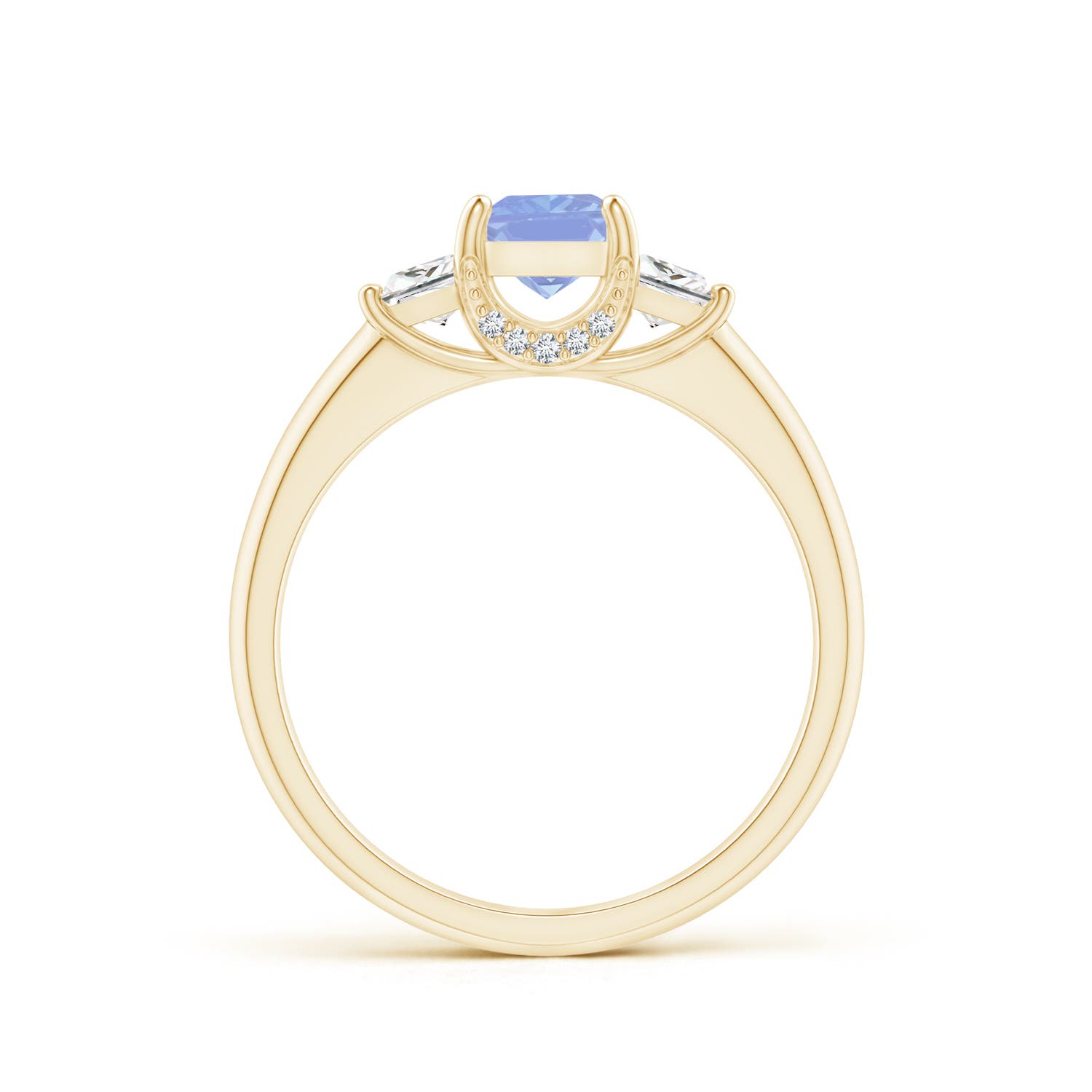 A - Tanzanite / 1.12 CT / 14 KT Yellow Gold