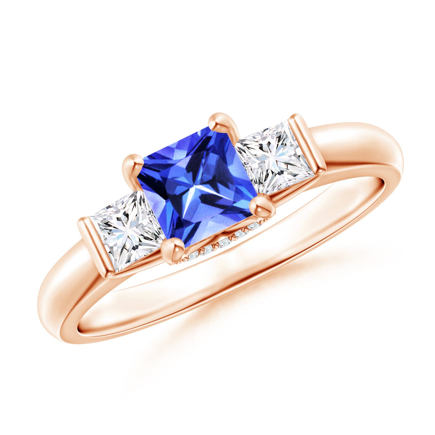 AAA - Tanzanite / 1.12 CT / 14 KT Rose Gold