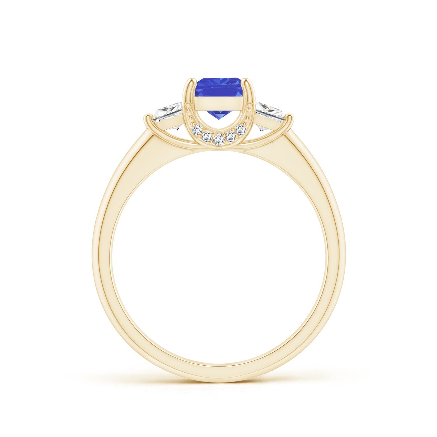 AAA - Tanzanite / 1.12 CT / 14 KT Yellow Gold