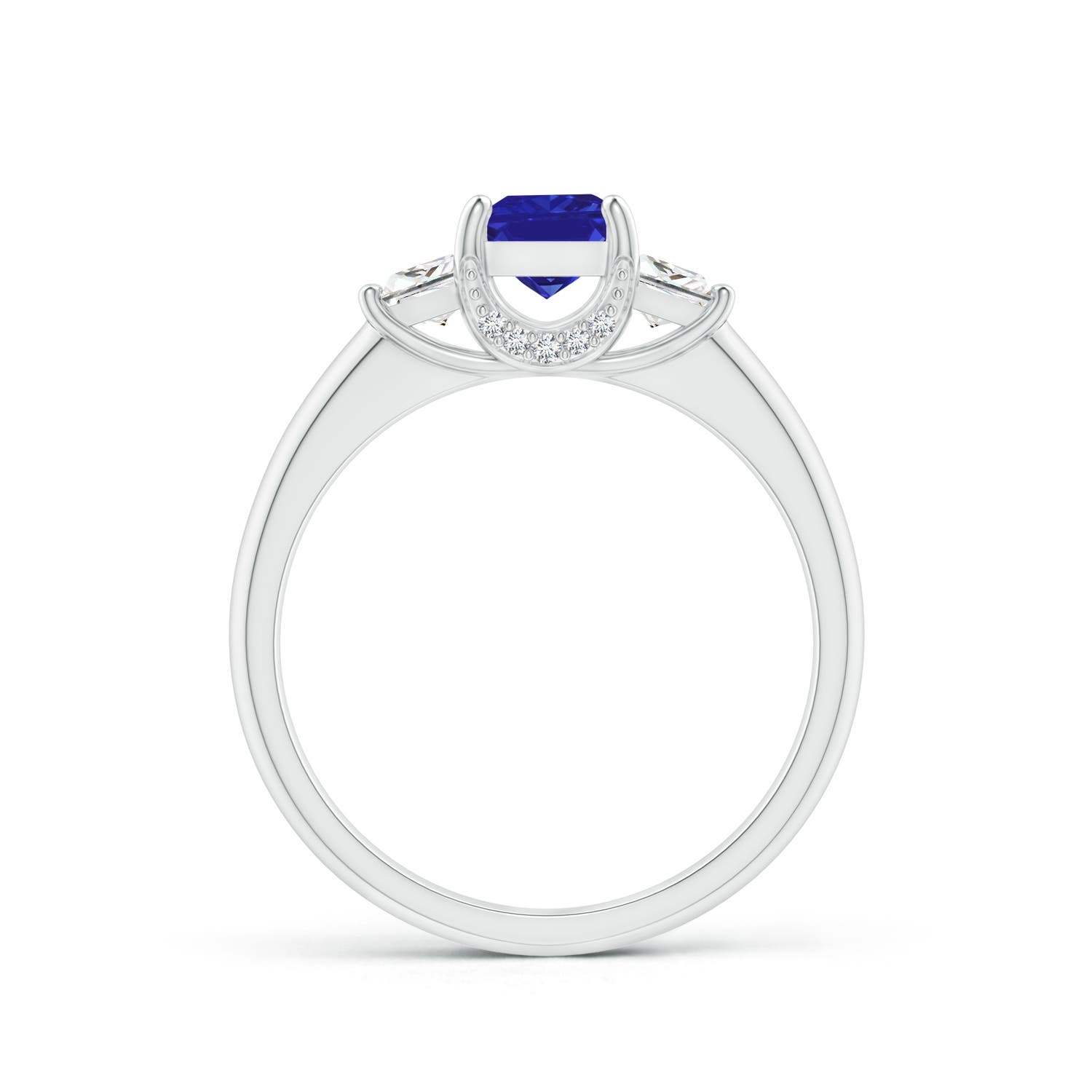 AAAA - Tanzanite / 1.12 CT / 14 KT White Gold