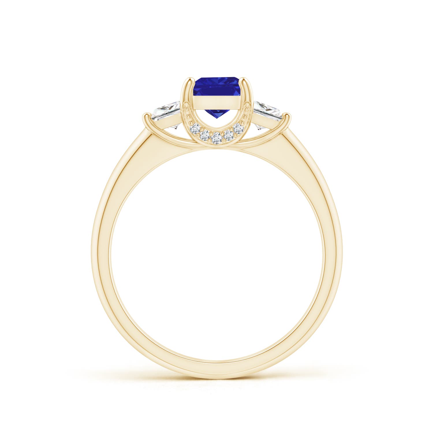 AAAA - Tanzanite / 1.12 CT / 14 KT Yellow Gold