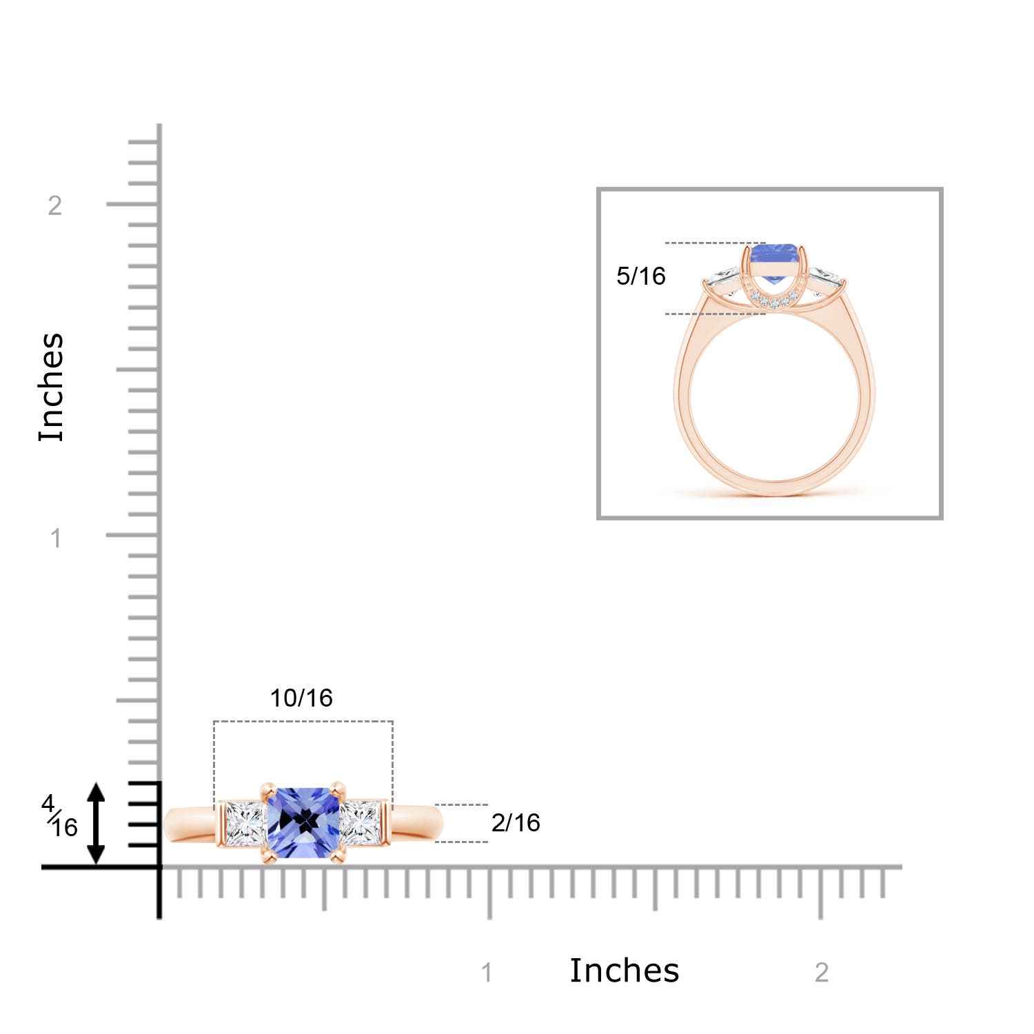 AA - Tanzanite / 1.89 CT / 14 KT Rose Gold