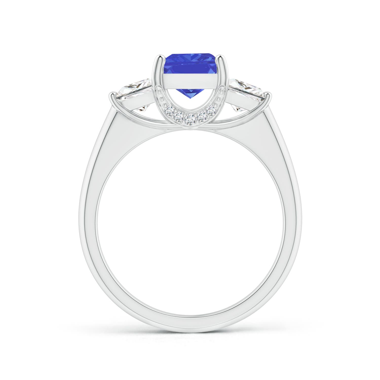 AAA - Tanzanite / 1.89 CT / 14 KT White Gold