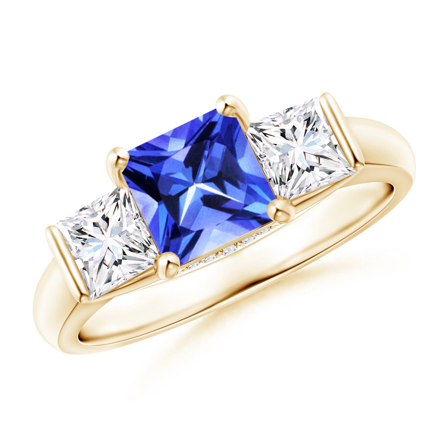 AAA - Tanzanite / 1.89 CT / 14 KT Yellow Gold