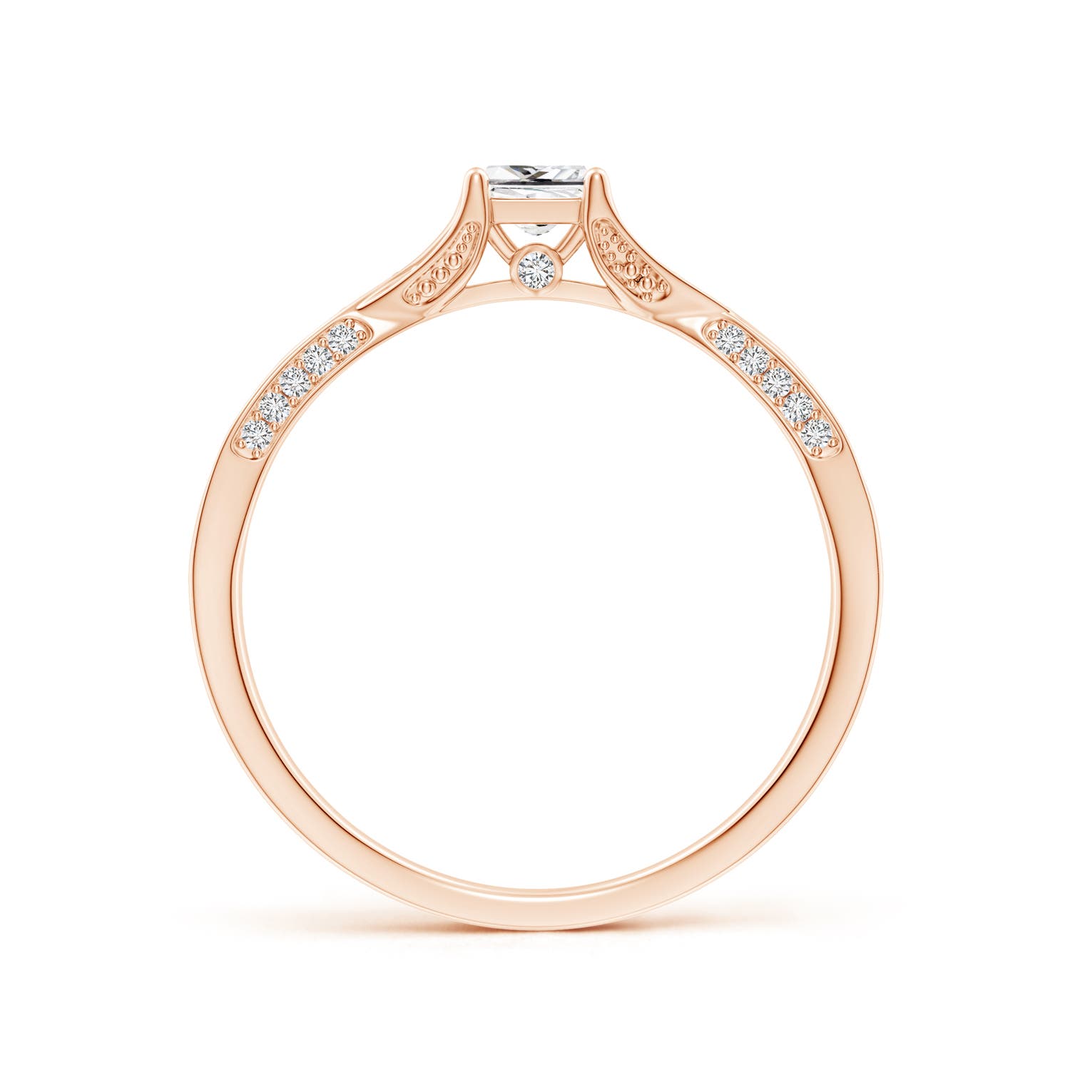 H, SI2 / 0.42 CT / 14 KT Rose Gold