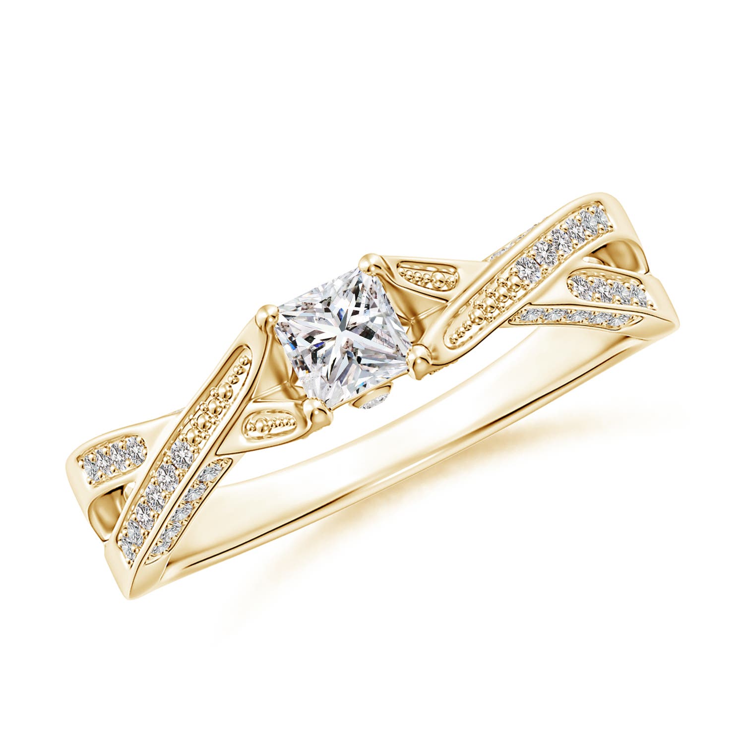 I-J, I1-I2 / 0.42 CT / 14 KT Yellow Gold