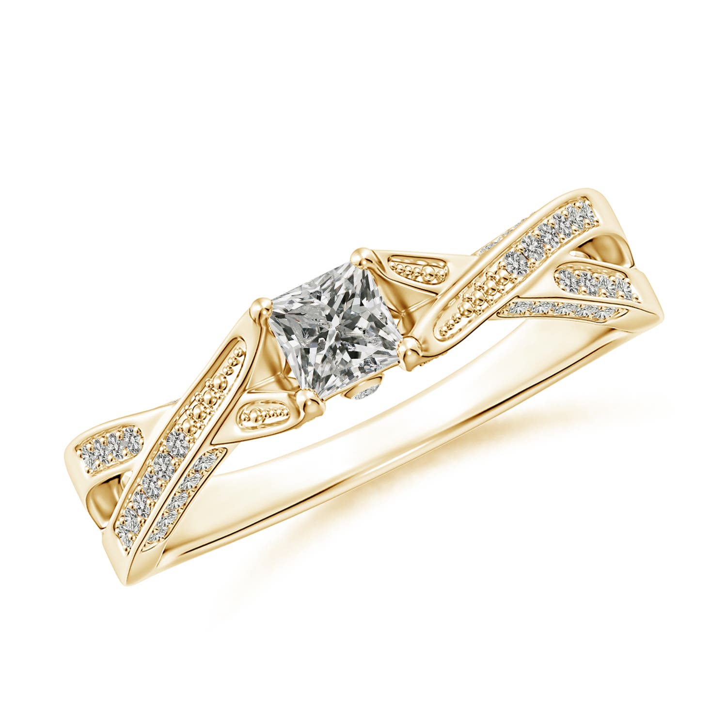 K, I3 / 0.42 CT / 14 KT Yellow Gold