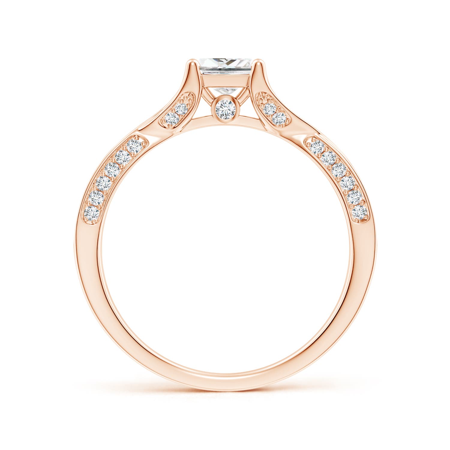 G, VS2 / 0.92 CT / 14 KT Rose Gold