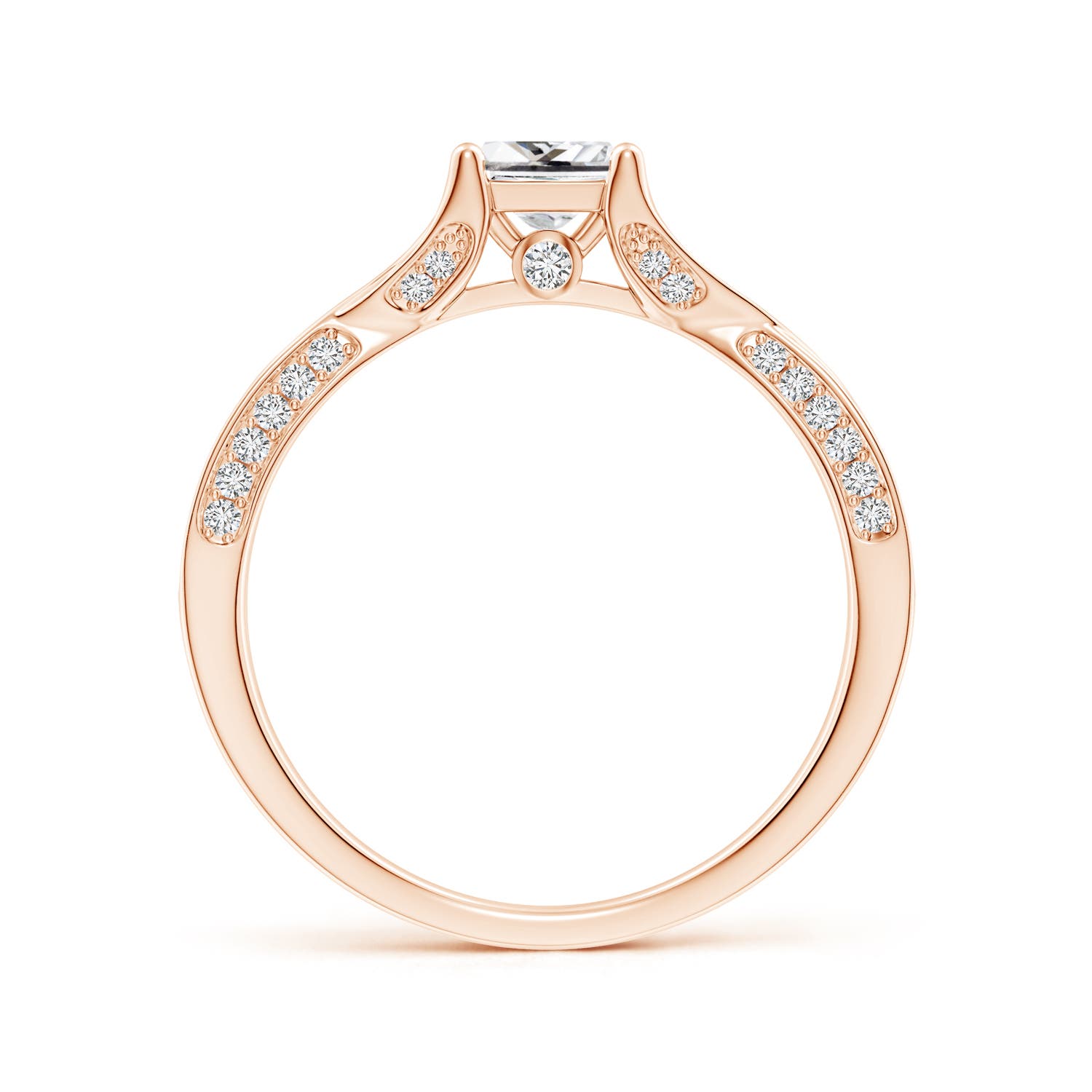 H, SI2 / 0.92 CT / 14 KT Rose Gold