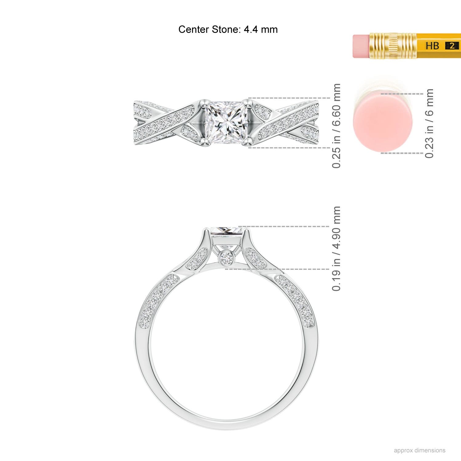 H, SI2 / 0.92 CT / 14 KT White Gold