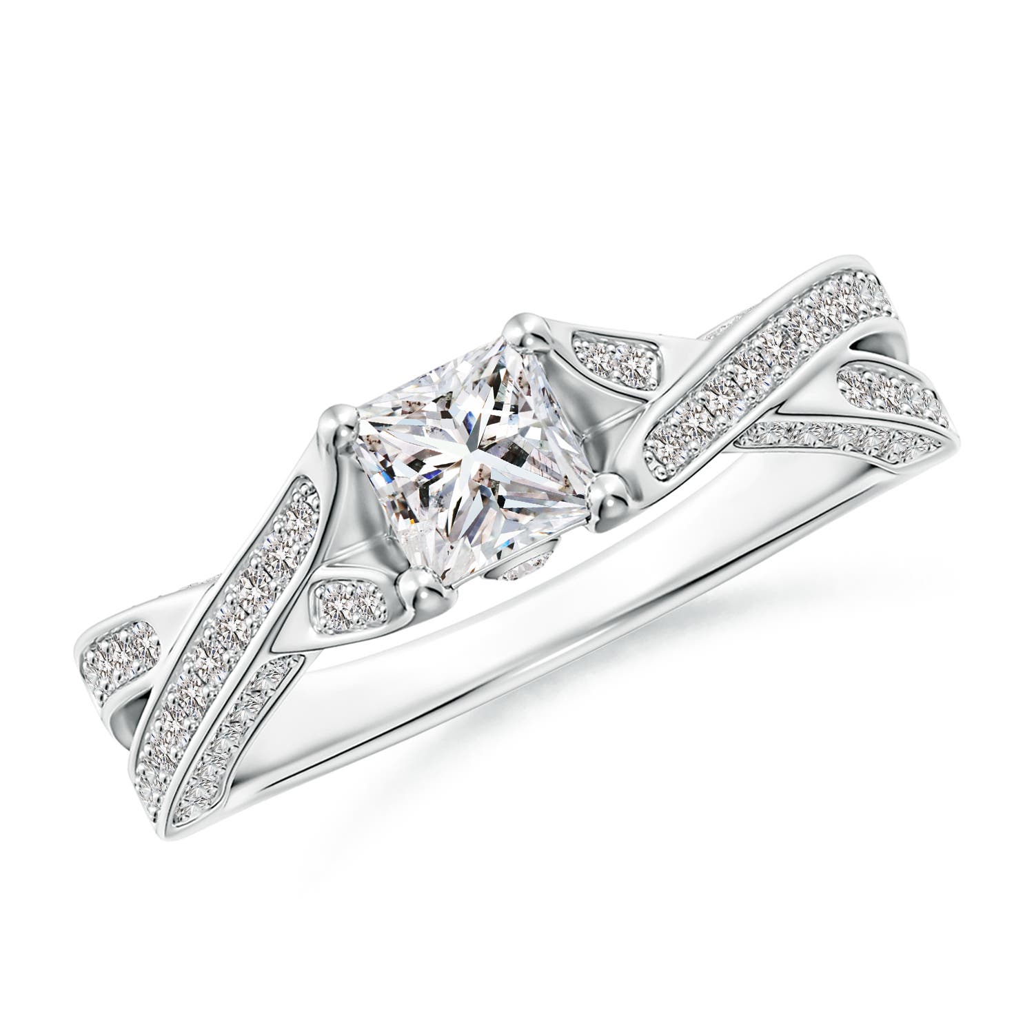 I-J, I1-I2 / 0.92 CT / 14 KT White Gold