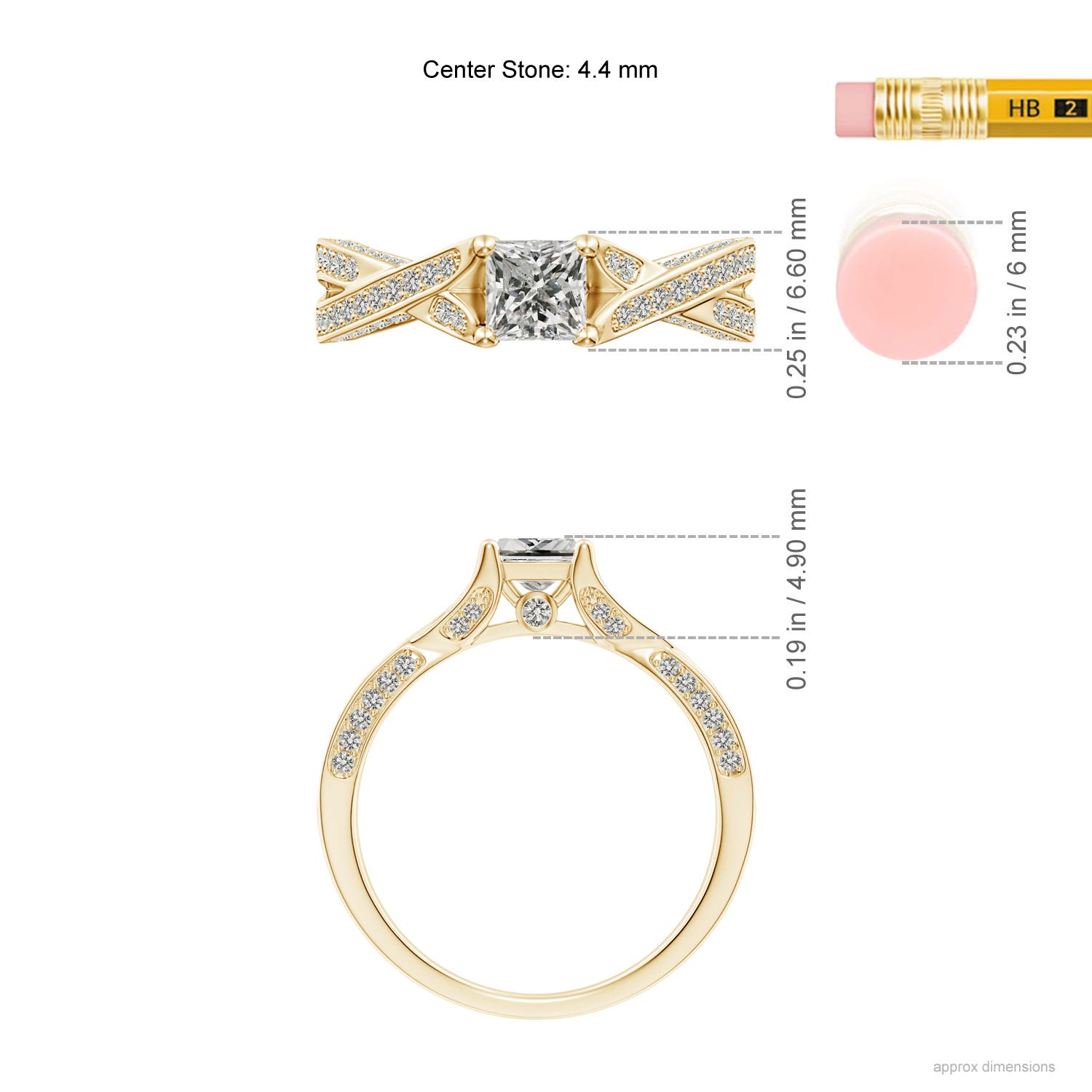 K, I3 / 0.92 CT / 14 KT Yellow Gold