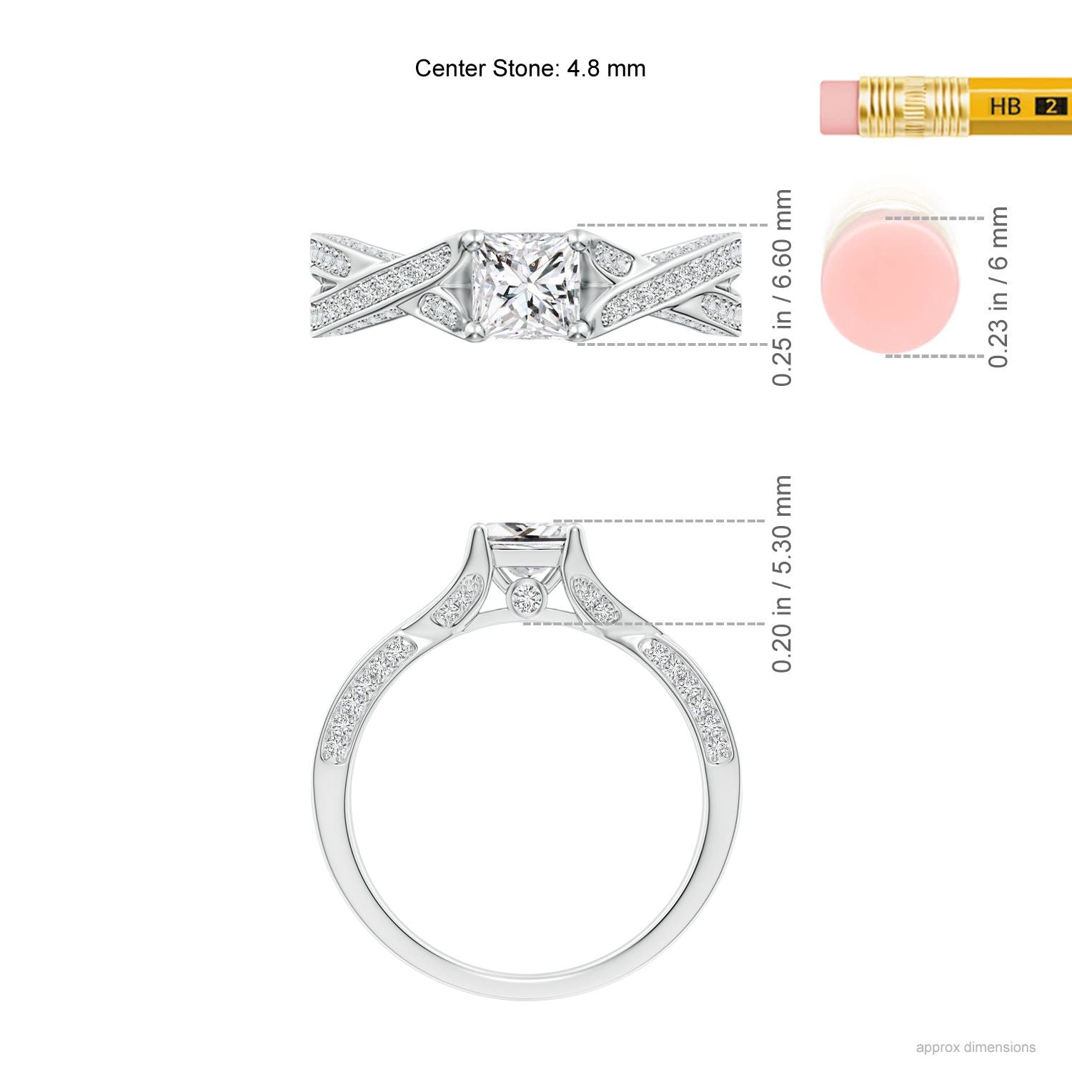 H, SI2 / 1.02 CT / 14 KT White Gold