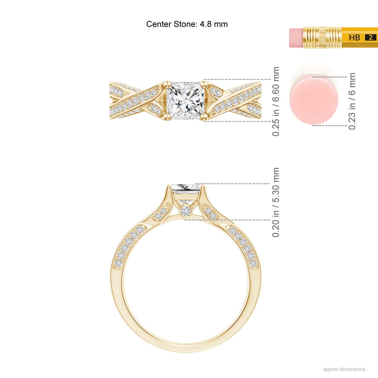 H, SI2 / 1.02 CT / 14 KT Yellow Gold