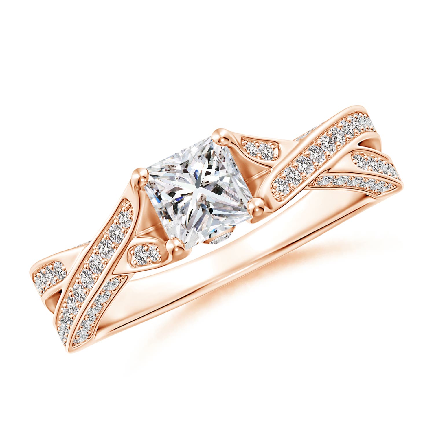 I-J, I1-I2 / 1.02 CT / 14 KT Rose Gold