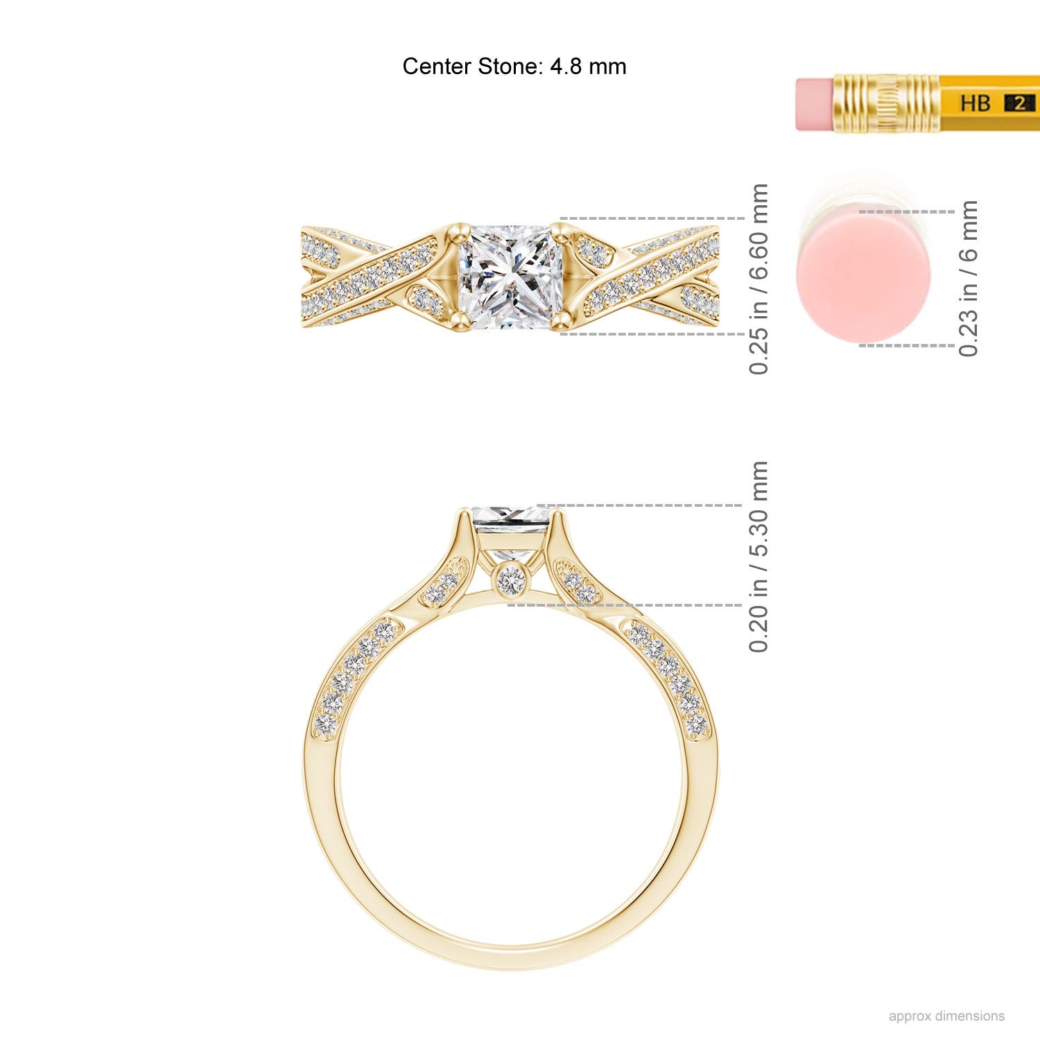 I-J, I1-I2 / 1.02 CT / 14 KT Yellow Gold