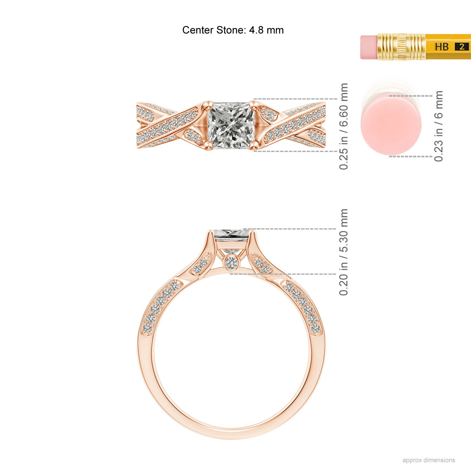 K, I3 / 1.02 CT / 14 KT Rose Gold