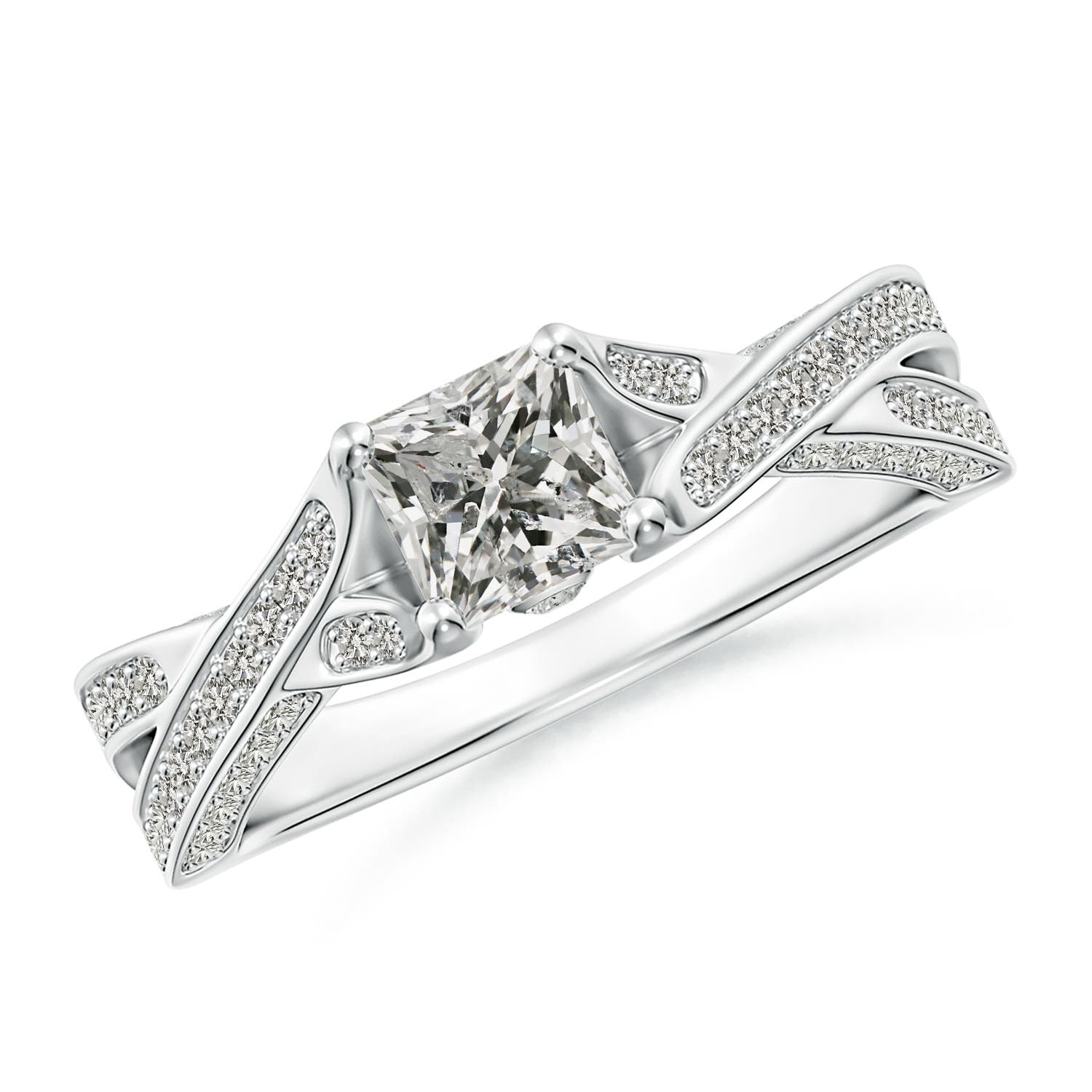 K, I3 / 1.02 CT / 14 KT White Gold