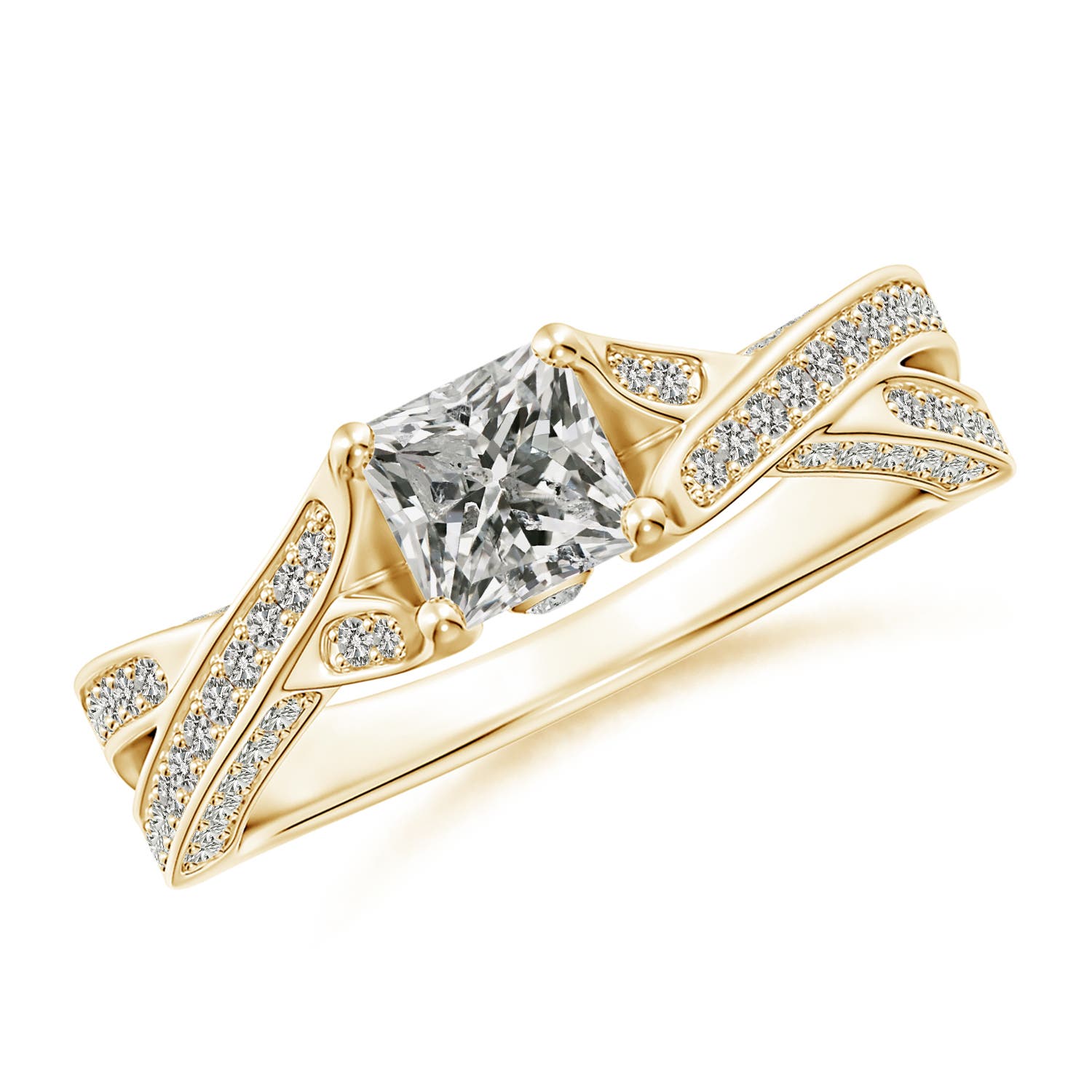 K, I3 / 1.02 CT / 14 KT Yellow Gold