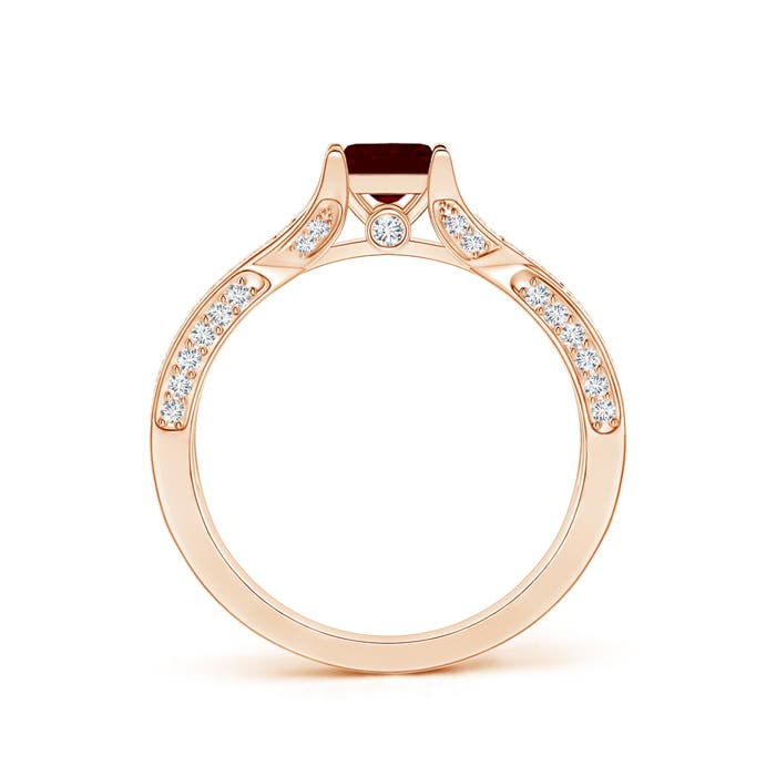 AA - Garnet / 1.1 CT / 14 KT Rose Gold