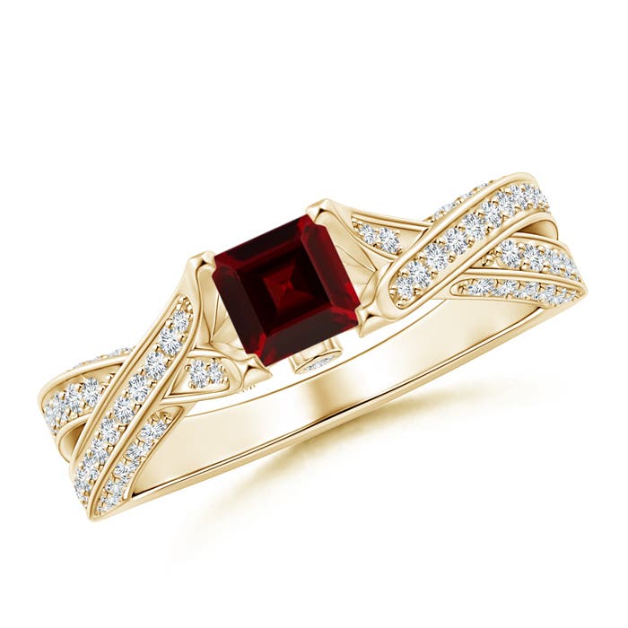 AAA - Garnet / 1.1 CT / 14 KT Yellow Gold