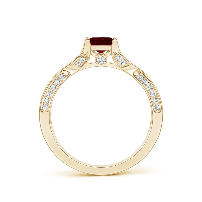 AAAA - Garnet / 1.1 CT / 14 KT Yellow Gold