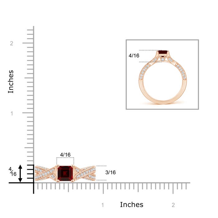 AAA - Garnet / 1.83 CT / 14 KT Rose Gold